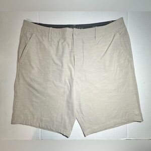 Hang Ten Shorts Mens Size 40 Beige Everyday Hybrid‎ Surfer Dad Casual Beach Used